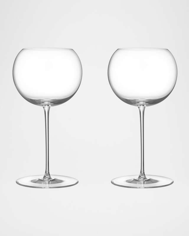Geometry 17.5 oz. White Wine Glasses, Set of 2
